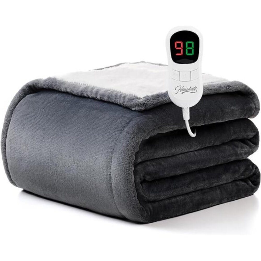 Heated Blanket Electric Throw - 50"x60" Heating Blanket Throw